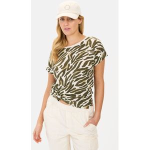 Camel Active - T-shirt - Blauw - Katoen/Viscose