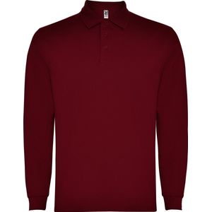 Donker Rood Poloshirt Effen met lange mouwen Carpe merk Roly maat L