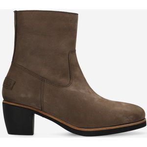 Shabbies Amsterdam Enkellaarzen Lucie Anki Taupe - Maat 38 - Dames Laarzen