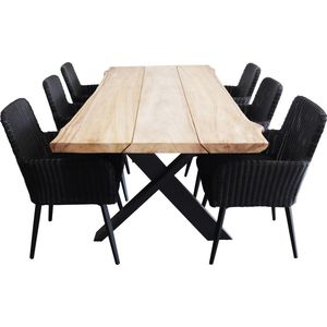 7-delige tuinset | 6 Pisa tuinstoelen BL | Pohon tuintafel