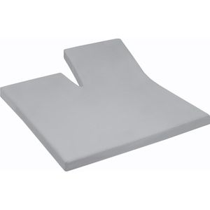 Damai - Hoeslaken split (tot 35 cm) - Katoen - 140 x 200 cm - Light grey