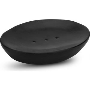 Handgemaakte Indiase stenen zeepbakje zwarte zeepbakje badkamer decor accessoires 5 ""x 4