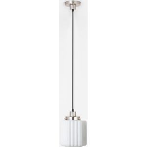 Art Deco Trade - Hanglamp aan snoer Thalia 20's Matnikkel
