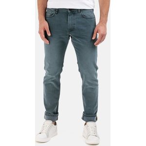 camel active Slim fit 5-Pocket Jeans - Maat menswear-35/34 - Blouw-Groen