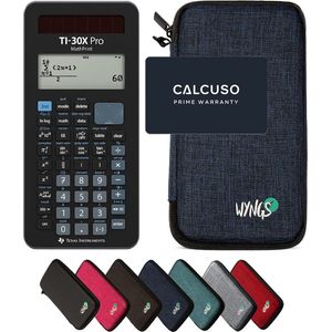 CALCUSO Basispakket blauw met Rekenmachine TI-30X Pro Mathprint