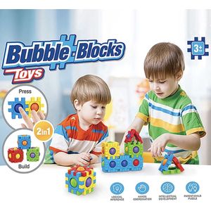Fidget blokken spel speelgoed- kinderen vanaf 3 jaar- stimulatie- pop it fidget- Sinterklaas- cadeau- verjaardag