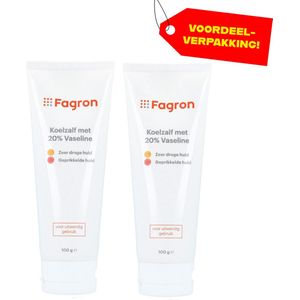 Fagron - Koelzalf - 20% Vaseline - 2x100 gram voordeelverpakking