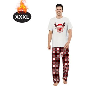Nivard Kerst Pyjama - Heren - Kerstpyjama - Mannen - Slaapkleding Volwassenen - Set - Broek - Shirt - Christmas - Maat XXXL
