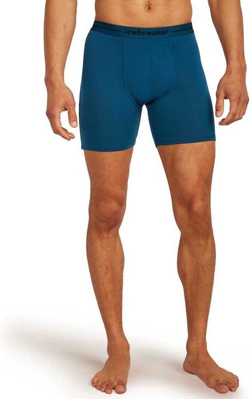 Icebreaker Anatomica Long Boxers Merino-ondergoed (Heren |blauw)