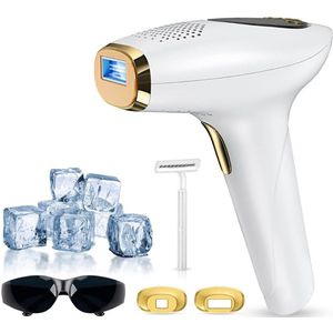Laser Ontharingsapparaat - IPL Ontharing - Mannen & Vrouwen - Wit en Goud