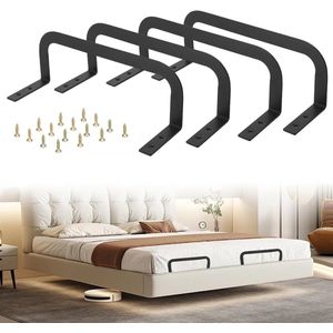 4 stuks Matrasclips voor houten bedframes - anti-schuif matrashouders
