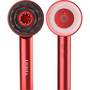 Livista® - Hoofdhuidmassager – Roodlichttherapie-apparaat – Elektrische Hoofdmassager – Haarolie Applicator – Hoofdhuid Massageborstel – Ontspanning en Haarverzorging - Rode
