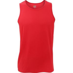 Fruit Of The Loom Heren Vochtafvoerende Prestatie Vest Top (Rood)