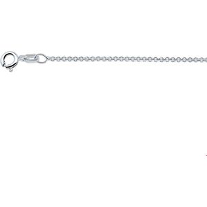 Zilveren Collier anker rond 1 1018834 42 cm