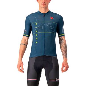 Castelli Giro Italia 2022 Marmolada Korte Mouwen Fietsshirt Blauw XL Man
