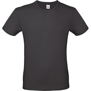 2-Pack herenshirt '150' met ronde hals B&C Collectie Worn Black maat XS