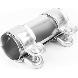 Roestvrijstalen Uitlaatklem 45 mm - Universele Dubbele Klem voor Uitlaatsystemen