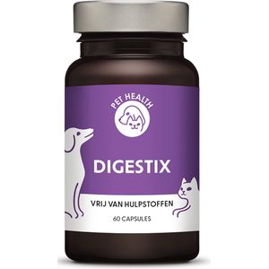 Pet Health - Digestix® - 60 capsules - Enzymen voor ondersteuning aan de spijsvertering - Voor Kat & Hond