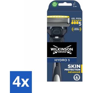 Wilkinson Sword - Navulmesjes - Hydro 5 Skin Protection Advanced - Beschermend - 1 mesje - Voordeelverpakking - 4 stuks