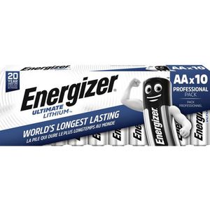 Energizer Ultimate Lithium - Wegwerpbatterij AA - 10 stuks