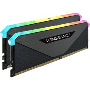 CORSAIR Vengeance RGB RT - Geheugen - DDR4 - 32 GB: 2 x 16 GB - 288-PIN - 4000 MHz / PC4-32000 - CL18 - 1.35 V - niet-gebufferd - niet-ECC - zwart