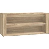 vidaXL-Schoenenrek-100x35x45-cm-bewerkt-hout-sonoma-eikenkleurig