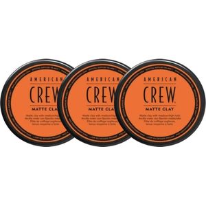 American Crew - Matte Clay - Haarklei - 3x85g