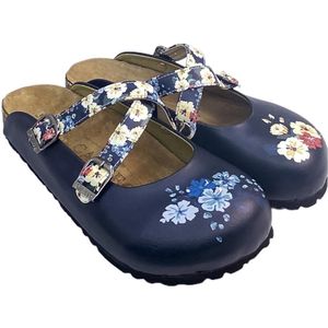 Goby - Floral Charm Dames Clogs - Handgemaakt - Bloemenprint - Maat 41
