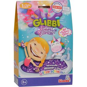 Glibbi - Unicorn Glitter - Paars - Badspeelgoed - Slijm voor in bad - vanaf 3 jaar - dermatologisch getest