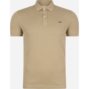 Lacoste - Poloshirt Pique Beige - Slim-fit - Heren Poloshirt Maat M