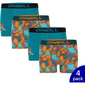 4-Pack O'Neill Blended Dye Heren Boxerhorts 900862 - Blauw / Multi - Maat XL