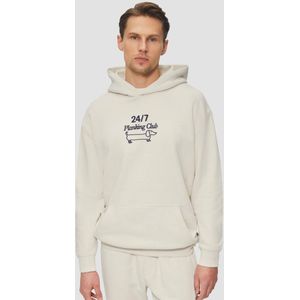 s.Oliver - Sweatshirt - Crème / Marine - Sweatstof - Capuchon
