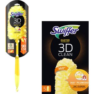 Swiffer 3D Duster XXL Starterskit 360° en 5 Swiffer 3D Navullingen