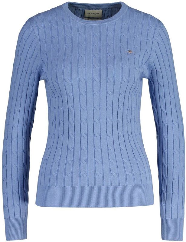 GANT - Casual Trui - Blauw - Katoen