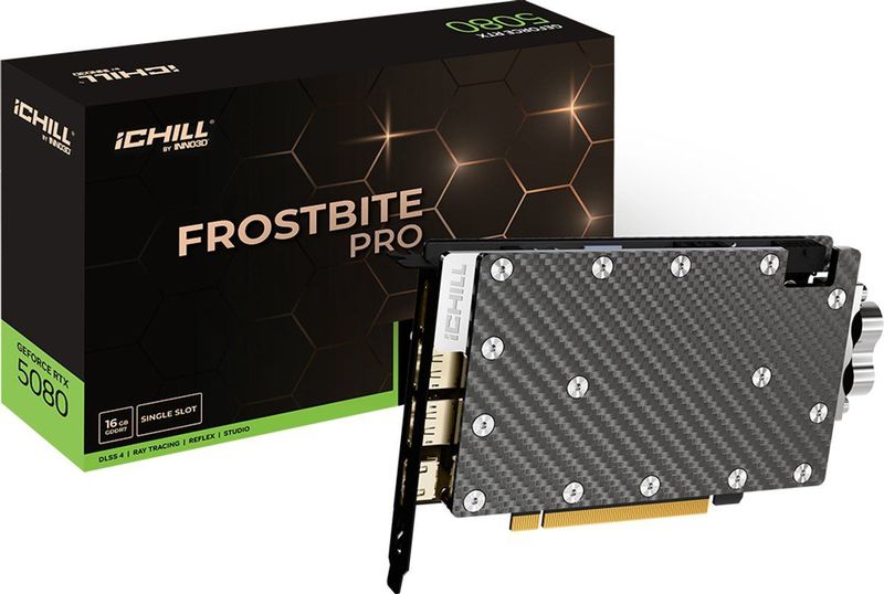 Inno3D - RTX5080 iChill Frostbite Pro - Videokaart - 16GB GDDR7 - HDMI 3xDP