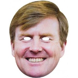 Witbaard Masker Koning Willem-alexander Karton One-size