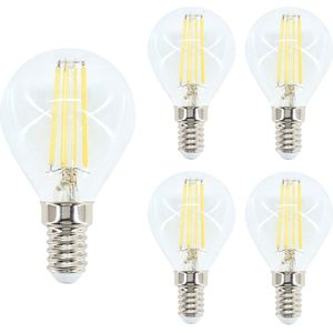 Bemko Premium LED Lamp E14 - vervangt 50W (6W) - 700lm - 2700K Warm Wit - 230V - 5 stuks