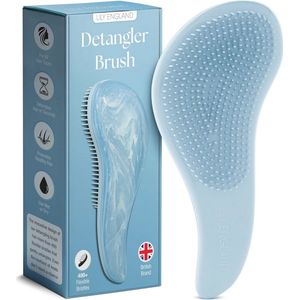 Ontwarrende Haarborstel voor Krullend en Dik Haar - Flexibele Borstel voor Nat en Droog Gebruik