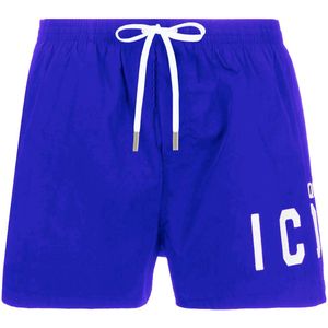 Dsquared2 Icon Zwembroek - Blauw & Wit