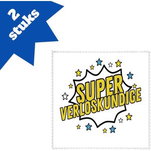 Akyol - super verloskundige brillendoekjes - Verloskundige - dokter - werk - afscheidscadeau - verjaardagscadeau - kado - 17,8 bij 17,8 cm - 2 stuks
