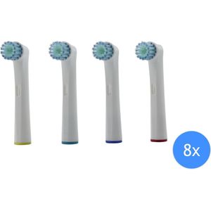Opzet tandenborstels - Opzetborstels passend op Oral B - EB-17D - 8 stuks