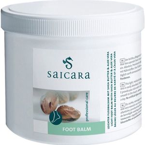SAICARA FOOT BALM - 500ml - Voedende en herstellende voetverzorging - Rijke balsem voor droge, ruwe en gevoelige voeten - Met Sheaboter en Macadamia olie - Vrij van parabenen en kunstmatige kleurstoffen - Balsem trekt snel in en ruikt heerlijk