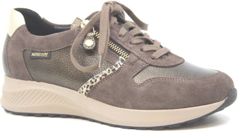 Mephisto - Kim - Sneakers - Taupe Combi - Wijdte G