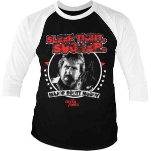 The Delta Force Raglan top -S- Sleep Tight, Sucker Zwart/Wit