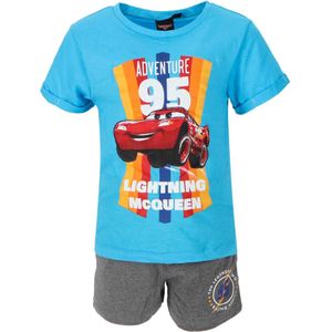 Disney Cars Set - Blauw - Maat 122/128 - Tot 8 Jaar