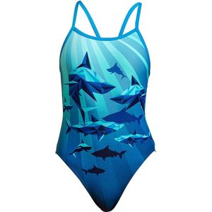 Shark Bay Single strap one piece - Meisjes | Funkita