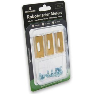 To the South® Titanium Endurance Mesjes geschikt voor Greenworks Robotmaaiers - 18 stuks