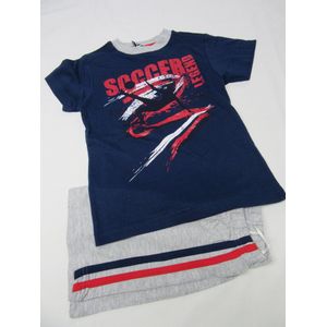 Dirkje  - Zomer pyjama - Jongen - Marine / grijst - Sogger legend - 3 jaar 98