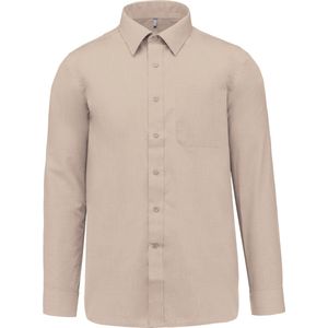 Kariban Overhemd in onderhoudsvriendelijk polykatoen-popeline heren K545 - Angora - XXL