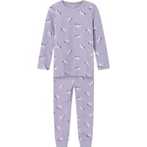 NAME IT NMFNIGHTSET LAVENDER UNICORN RIB NOOS Meisjes Nacht setje - Maat 98/104